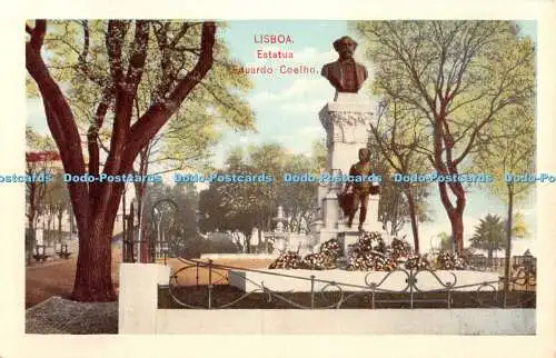 R340628 Lissabon Estatua Eduardo Coelho S R Postkarte