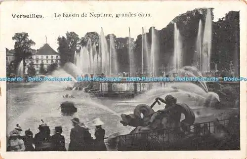 R340630 Versailles Le basin de Neptune grandes eaux Postkarte