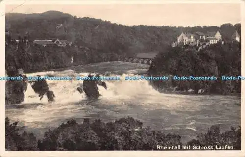 R339154 Rheinfall mit Schloss Laufen B 3034 Franco Suisse 1928