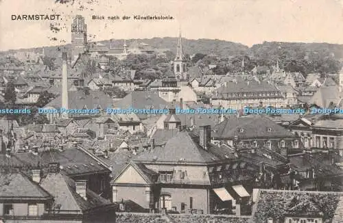 R340650 Darmstadt Blick nach der Künstlerkolonie Wilh Gerling 1924