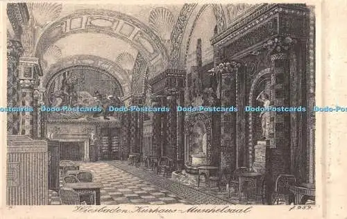 R340656 Muschelsaal Wiesbaden Kurhaus Postkarte