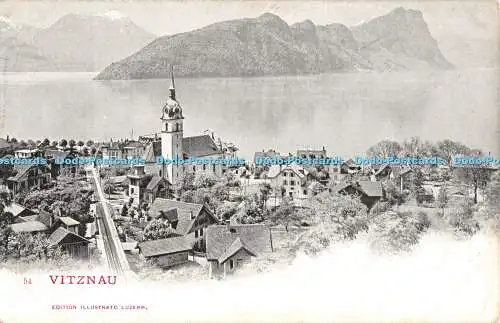 R339188 Vitznau 54 Auflage Illustrato Luzern Postkarte