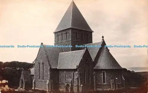 R339194 Postkarte Kirche und Friedhof unbekannt