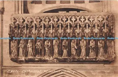 R339205 Exeter Cathedral Minstrel Gallery F Frith and Co No 8260