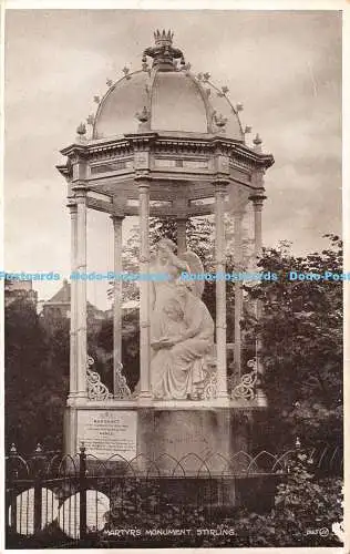 R337211 Stirling Martyr Monument Valentine Photo Brown Series