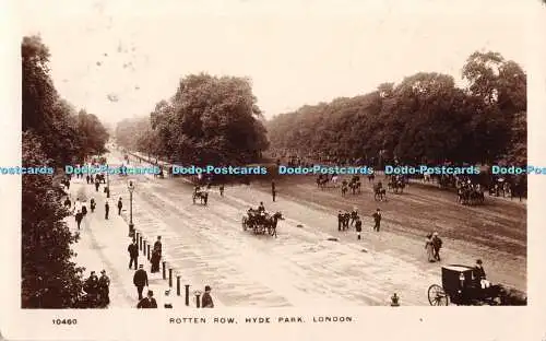 R340715 London Hyde Park Rotten Row W H S Kingsway Echtfoto Serie 1909