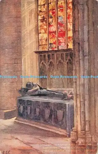 R337225 Oxford Grab von Sir George Nowers gestorben 1425 Gefährte des Schwarzen Prinzen