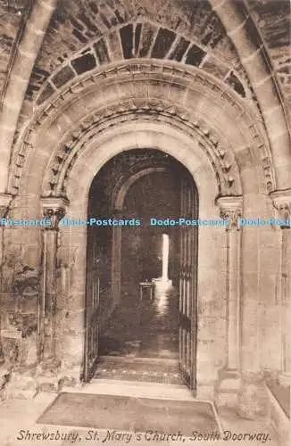 R337287 Shrewsbury St Mary Church South Doorway F Frith No 63250