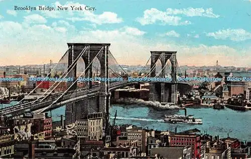 R340812 New York City Brooklyn Bridge The American Art Publishing H Finkelstein