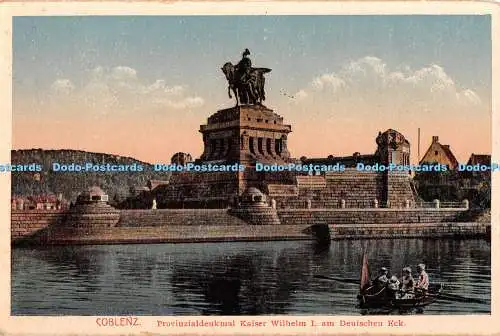 R340824 Koblenz Provinzialdenkmal Kaiser Wilhelm I am Deutschen Eck Louis Glaser