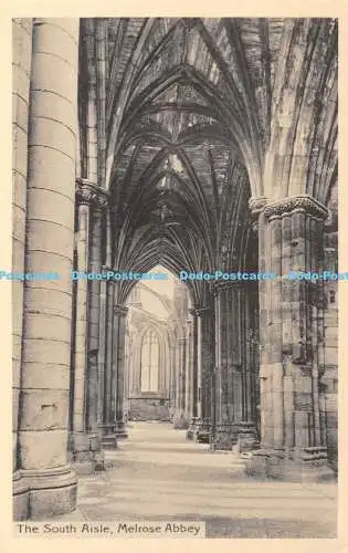 R337356 Melrose Abbey The South Aisle J Clapperton