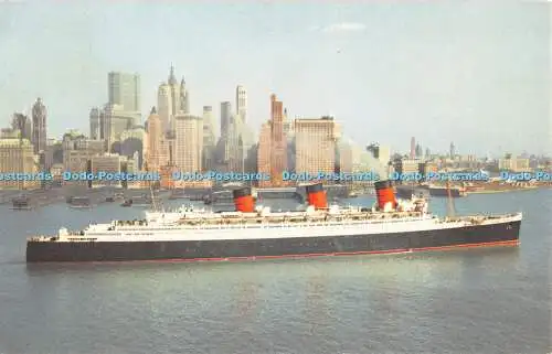 R340869 Cunard R M S Queen Mary B 1866 Postkarte