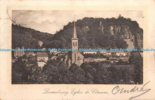 R340882 Luxembourg Eglise de Clausen Charles Bernhoeft 1906