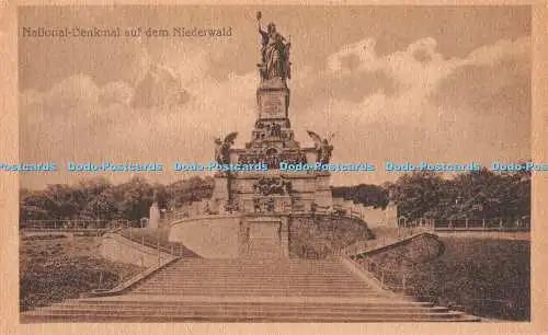 R340910 Nationales Denkmal auf dem Niederwald Postkarte