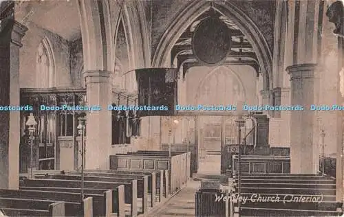 R340926 Wensley Church Interior Valentines Series