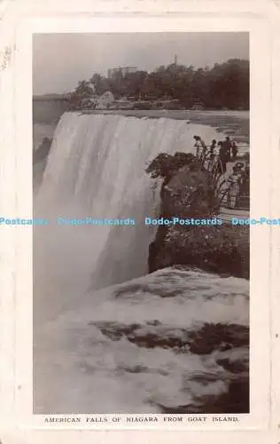 R342285 American Falls of Niagara from Goat Island F H Leslie