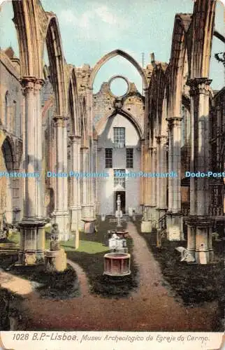 R337522 Lisboa Museu Archeologico da Egreja do Carmo B P