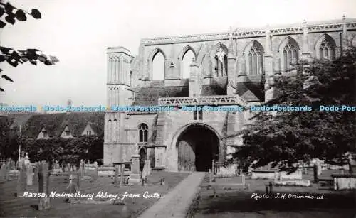 R339546 Malmesbury Abbey from Gate P 2758 Photo J H Drummond E A Sweetman and So