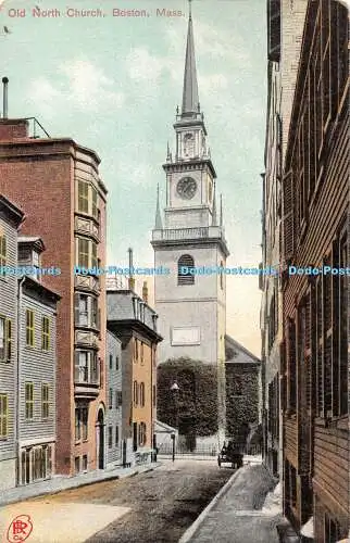 R342404 Old North Church Boston Mass F 11821 Robbins Bros
