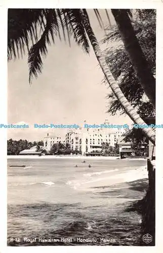 R342434 H 72 Royal Hawaiian Hotel Honolulu Hawaii Kodak Hawaii