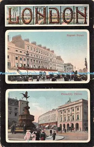 R341169 London Regent Street Piccadilly Circus No 62 Multi View