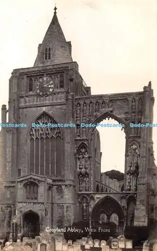 R342509 Croyland Abbey West Front RP