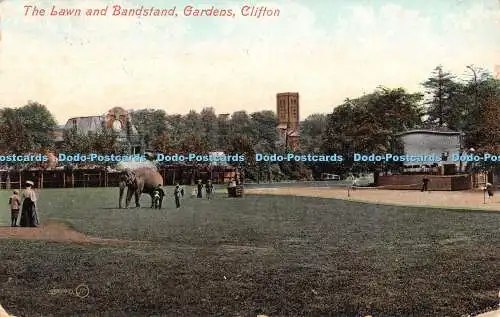 R339691 The Lawn and Bandstand Gardens Clifton 59040 J V Valentines Serie 1910