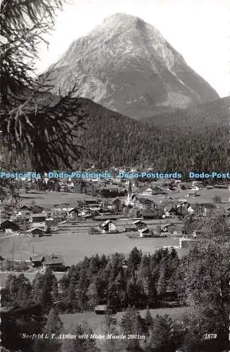 R341235 Seefeld i T 1180m mit Hohe Munde 2661m K T V Chizzali 1956