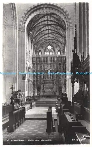 R337794 St Albans Abbey Choir and High Altar Walter Scott RP