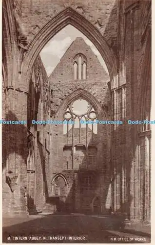 R342613 8 Tintern Abbey N Transept Interior H M Office of Works