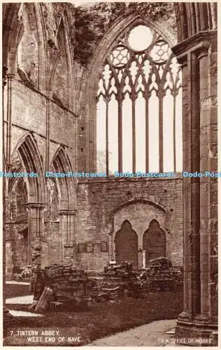 R342617 7 Tintern Abbey West End of Nave H M Office of Works