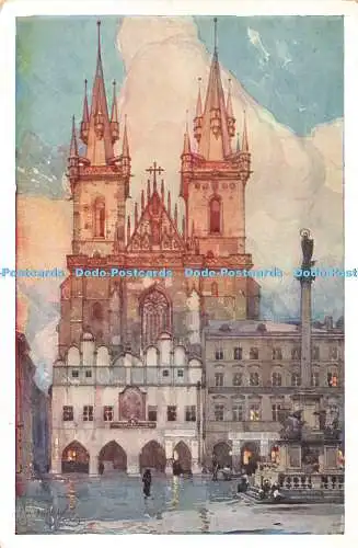 R342656 Tyn Eglise de Tyn M K Prazske akvarely Jaroslava Setelika Serie II Jaros