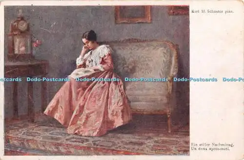 R341361 Ein stiller Nachmittag Un doux apres midi Karl M Schuster pinx Moderne K