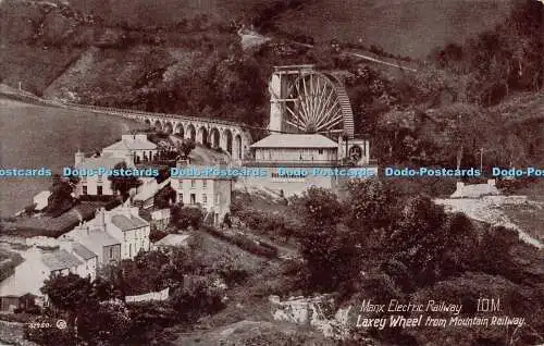 R339873 Manx Electric Railway I O M Laxey Wheel from Mountain Railway 41760 J V