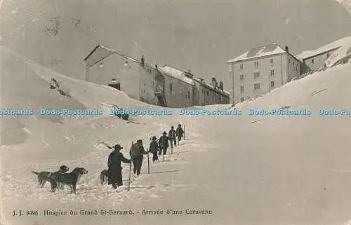 R339888 Hospice du Grand St Bernard Arrivee d une Caravane Jullien Freres 1923