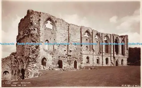 R343939 1 Easby Abbey Refectory from the S W H M Office of Works