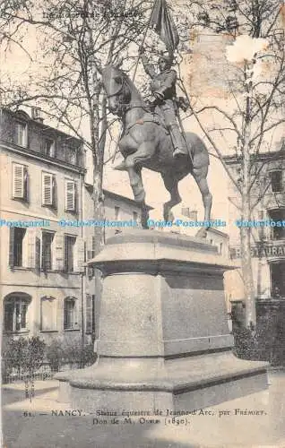 R337920 Nancy Statue equestre de Jeanne d Arc par Fremiet Royer