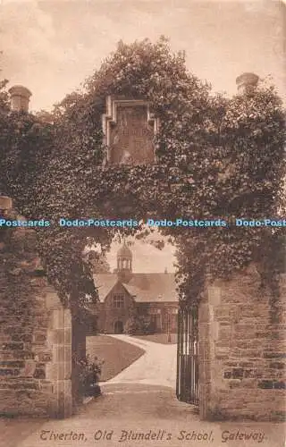 R337971 Tiverton Old Blundell School Gateway F Frith 49610