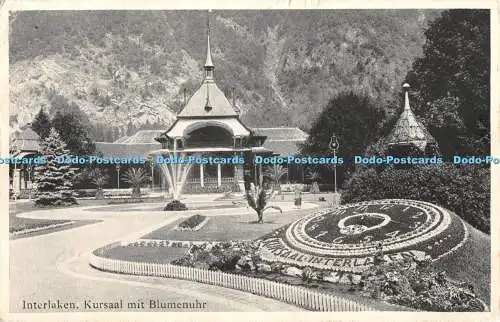 R341480 Interlaken Kursaal mit Blumenuhr G D Aguanno Zinsli 1937