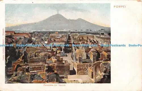 R341504 Pompei Panorama col Vesuvio Carlo Cotini