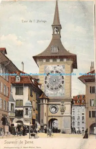 R342906 Tour de lHorloge Souvenir de Berne Postkartenverlag F Oesch Müller