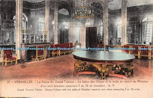 R344155 Versailles Grand Trianon Palace Glasses Saloon with the Table of Malabar