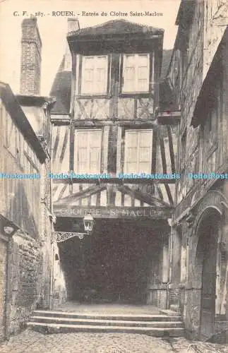 R340133 Rouen Entree du Cloitre Saint Maclou C V 287