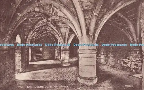 R345829 The Crypt Dunfermline Abbey 20366 J V Valentines Sepiatype Series