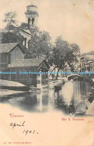 R338208 Venezia Rio S Trovaso Vierbucher 1901