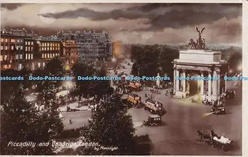 R345917 Piccadilly und Quadriga London von Moonlight RP