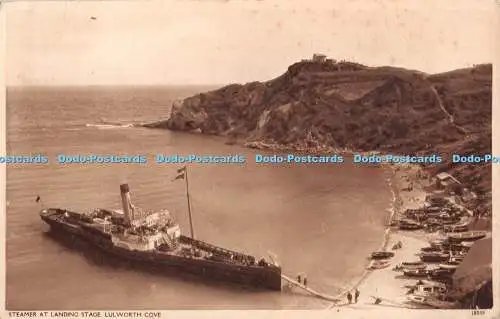 R344317 Lulworth Cove Steamer at Landing Stage H J Chaffey