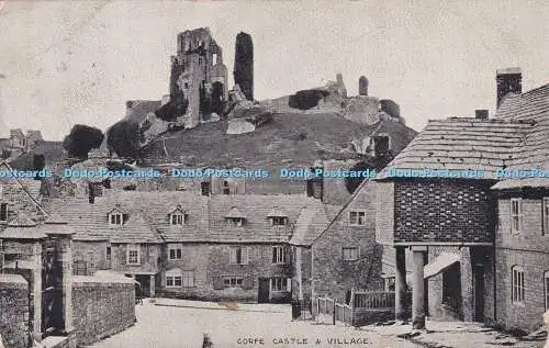 R345927 Corfe Castle and Village Photochrom Co 1905