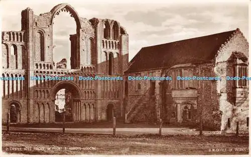 R341771 Castle Acre Priory W Front and Abbots Lodging H M Office of Works