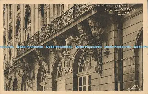 R341911 Nancy Le Balcon de l Hotel de Ville V Roeder 1933